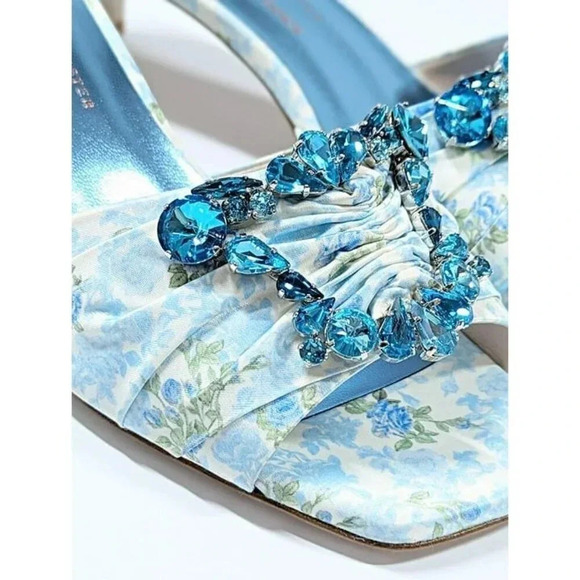 Sophia Webster x LoveShackFancy Womens Margaux Mid Mule Sandal Size 38 MSRP $900 - Picture 6 of 11